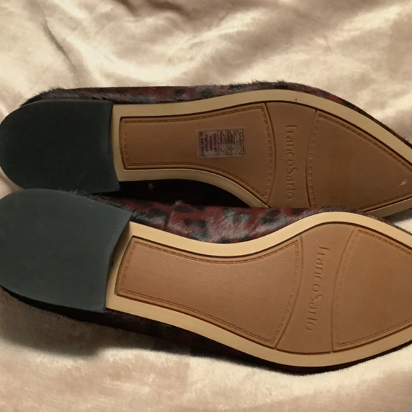 Franco Sarto burgundy leopard print shoes - Picture 5 of 6